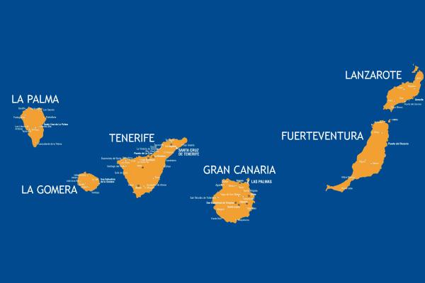 Mappa Isole Canarie